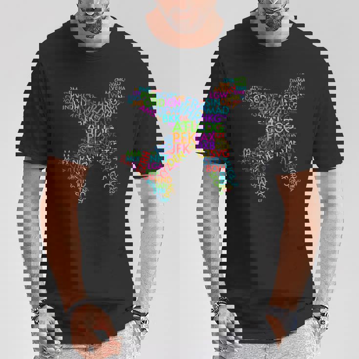 世界空港コード Tシャツ 面白い贈り物