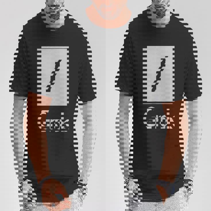 両面 Grok Ai 人工知能研究 Tシャツ 面白い贈り物