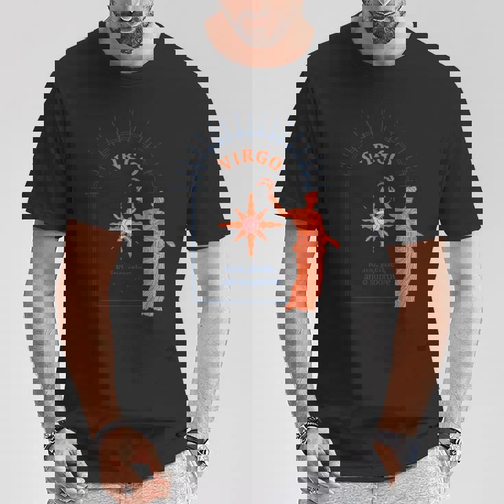 乙女座 星座 9月 8月 誕生日 グラフィックアート 乙女座サイン Tシャツ 面白い贈り物