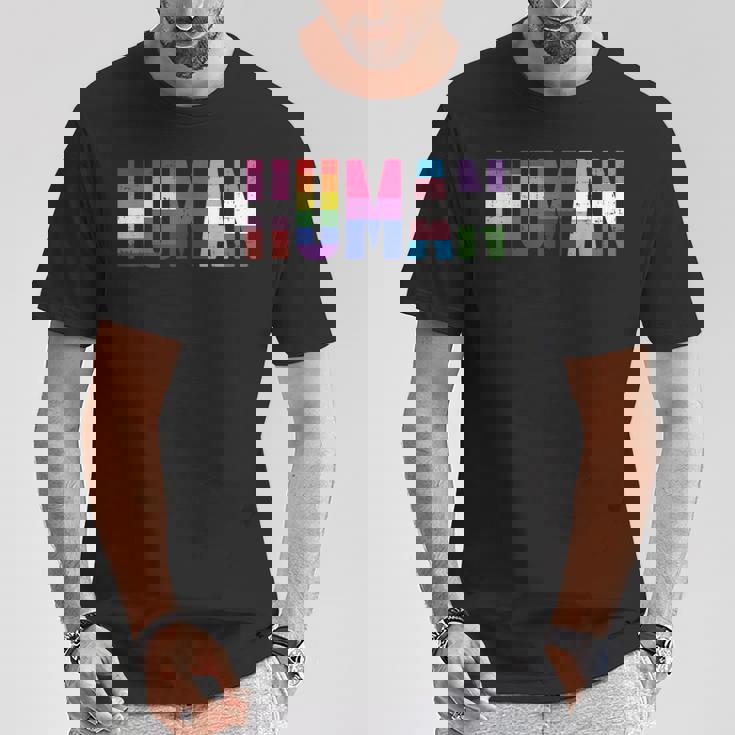 人間のlgbt レズビアン・ゲイ・バイセクシャル トランスジェンダー ジェンダークィア ギフト Tシャツ 面白い贈り物