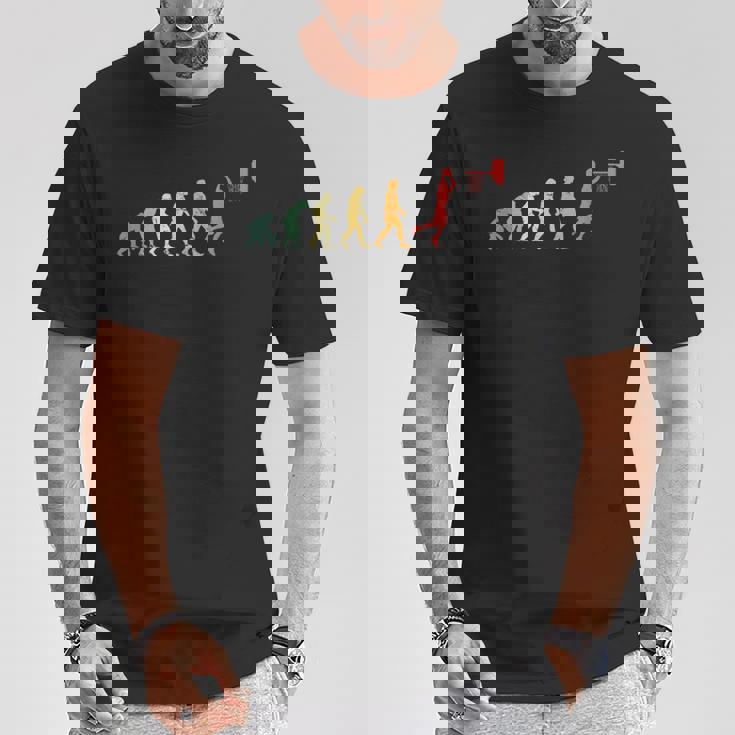 人類の進化 ネタ バスケ バスケットボール バスケ好き バスケファン バスケットマン おもしろ バスケ部 Tシャツ 面白い贈り物