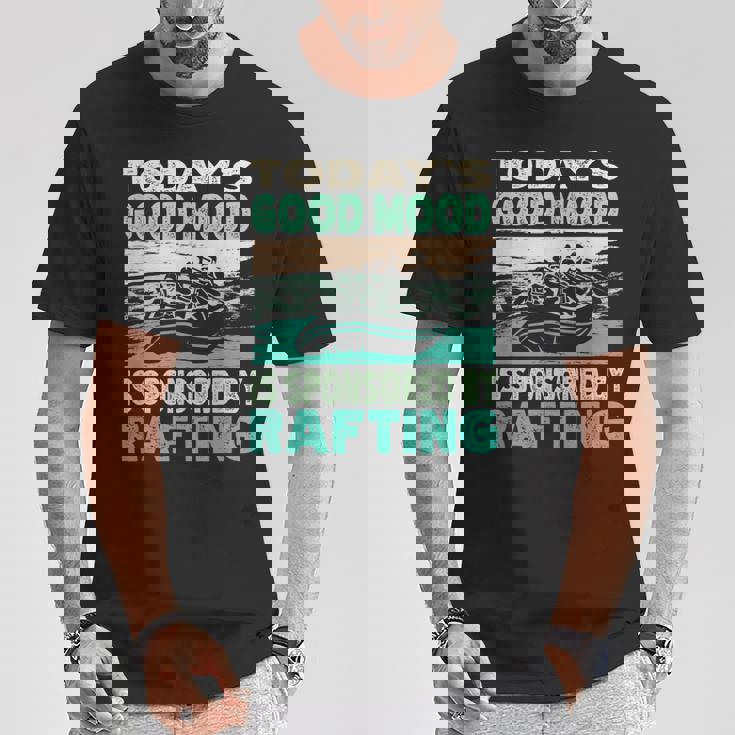 今日のいい気分はラフティングがスポンサー Tシャツ 面白い贈り物