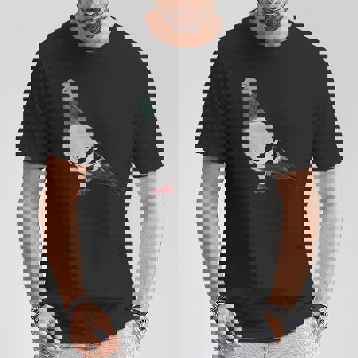 伝書鳩 鳥 動物 図 バードウォッチング 贈り物 鳥類学者 Tシャツ 面白い贈り物