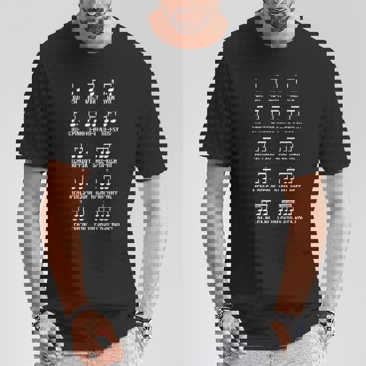 作曲家 リズム クラシック音楽 ギフト 音楽 モチーフ バッハ モーツァルト ベートーベン ショパン 音楽好き Tシャツ 面白い贈り物