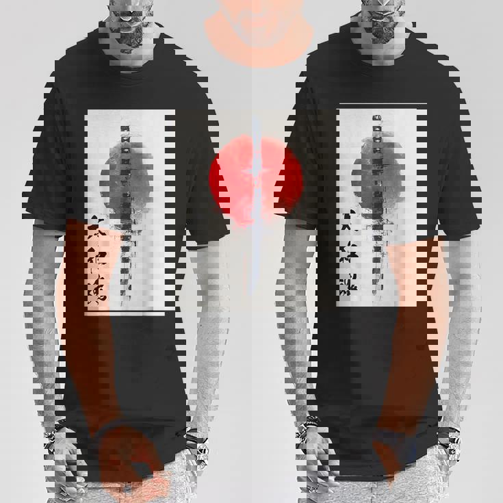 侍 日本魂 忍者 日本刀 Tシャツ 面白い贈り物