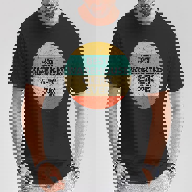 倉庫店員シャツ Tシャツ 面白い贈り物