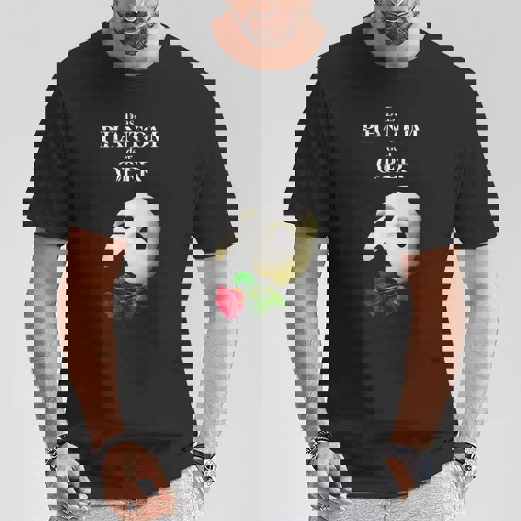 公式「オペラ座の怪人」ドイツのロゴ。 Tシャツ 面白い贈り物