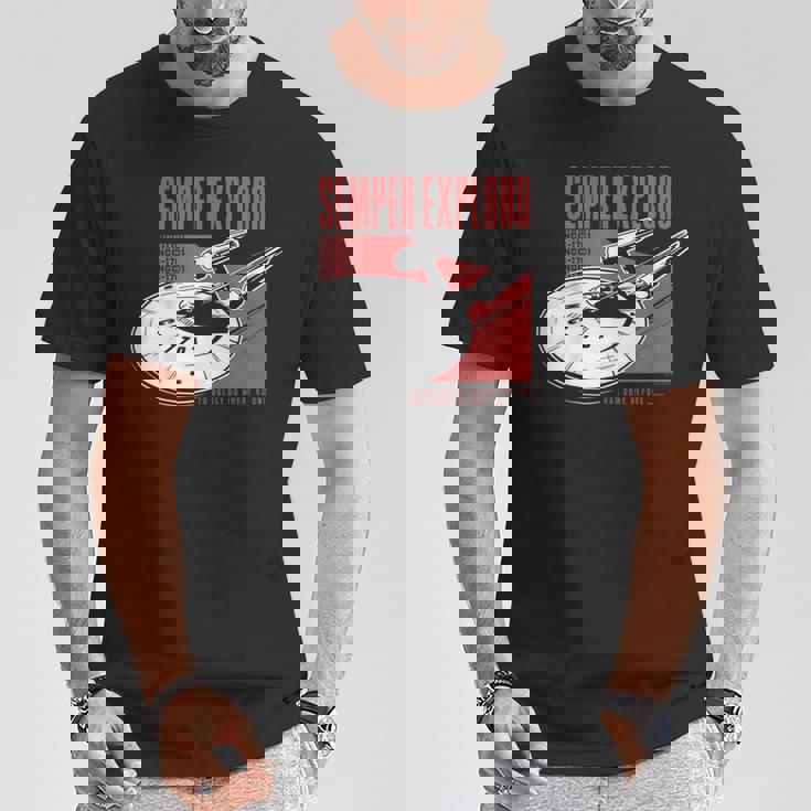 公式スタートレック ゼンパー・エクスプローロ Tシャツ 面白い贈り物