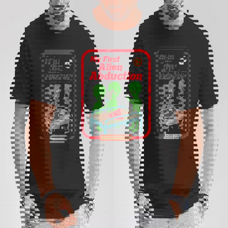 初めてのエイリアンアブダクション ヴィンテージチャイルドゲーム ホラーゴスパンク Tシャツ 面白い贈り物