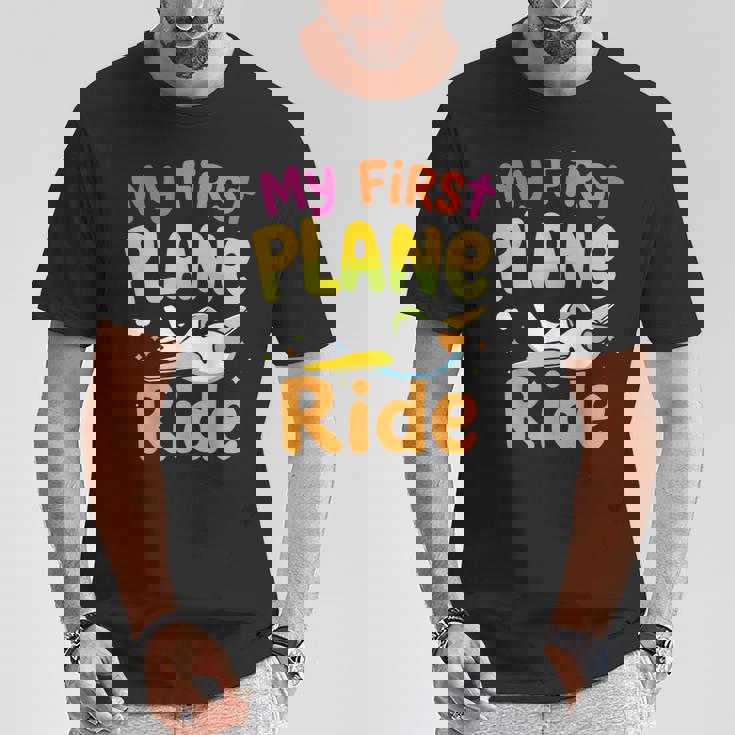 初めてのフライトmy First Plane Ride Tシャツ 面白い贈り物