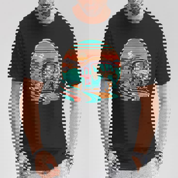 前景にアジアのトゥクトゥク Tシャツ 面白い贈り物