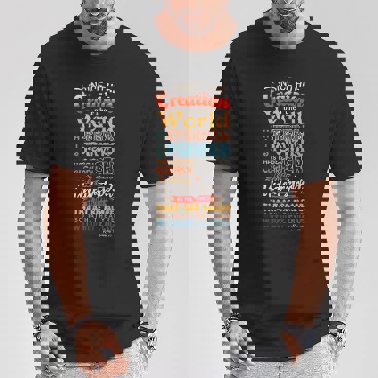 創世記 聖書 神々 創造 教会 イエス・キリスト Tシャツ 面白い贈り物