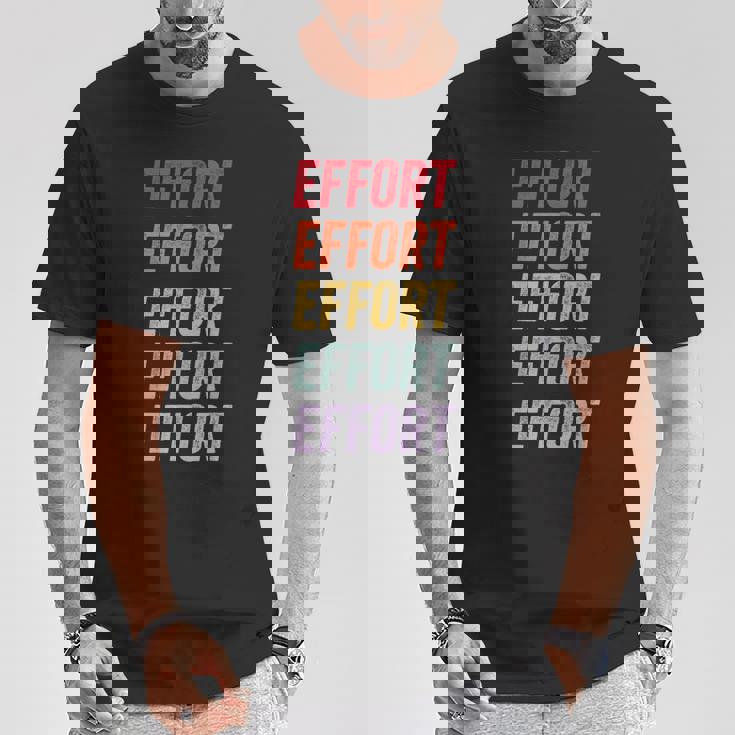 努力 Tシャツ 面白い贈り物