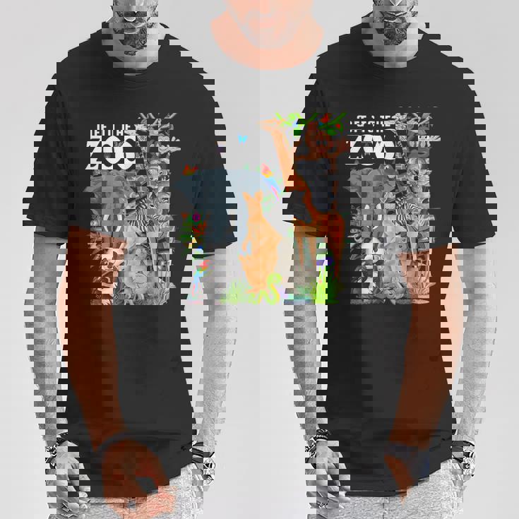 動物園動物 サファリパーティー 動物園サファリ動物園 Tシャツ 面白い贈り物