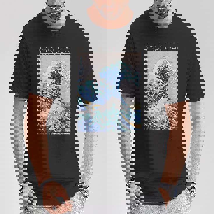 北斎 神奈川沖大波 アーティストのために Tシャツ 面白い贈り物