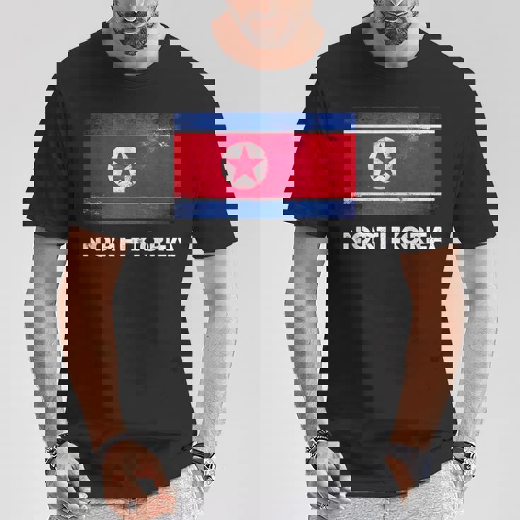 北朝鮮国旗tシャツ Tシャツ 面白い贈り物