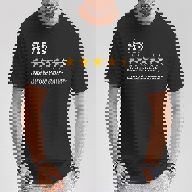 博士号、多くの努力が必要ですが、推奨される、面白い博士号。 Tシャツ 面白い贈り物