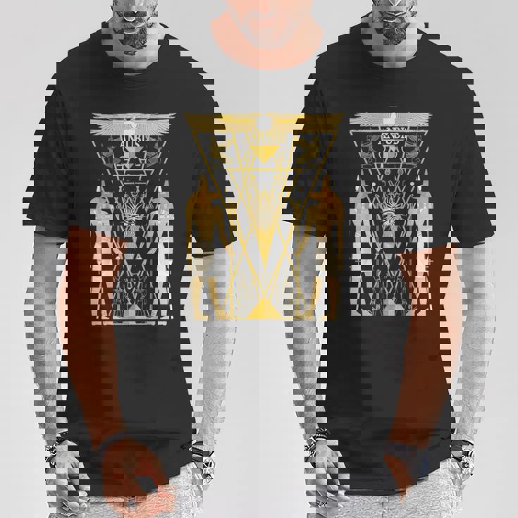 古代エジプトの神アヌビス ケメティックネーターアンプ Tシャツ 面白い贈り物