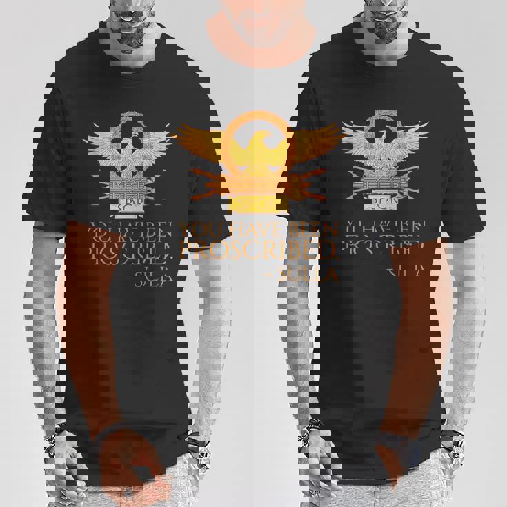 古代ローマ You Have Been Proscribed ローマの歴史pqr Tシャツ 面白い贈り物