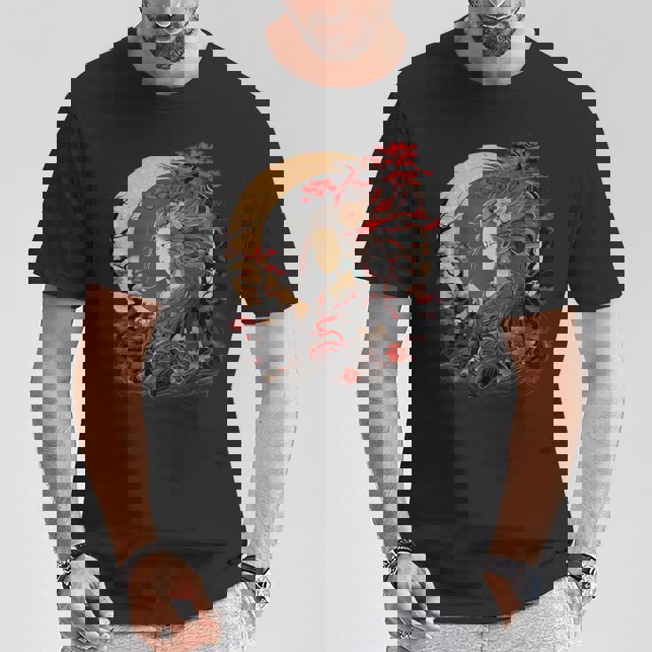 古代日本神 天てらす 神道 太陽 女神 Tシャツ 面白い贈り物