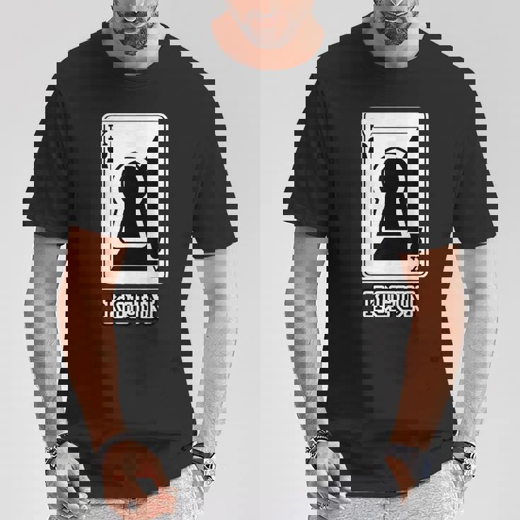 古墳《トランプのキング》パロディ【変なデザイン屋さん】歴史 かわいい イラスト 面白い おしゃれ Tシャツ 面白い贈り物