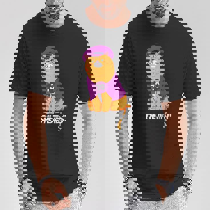 古希祝い 猫 ねこ ちゃんちゃんこ 男性 女性 猫好き 古希 お祝い 70歳 かわいい おもしろ オレンジ猫 Tシャツ 面白い贈り物