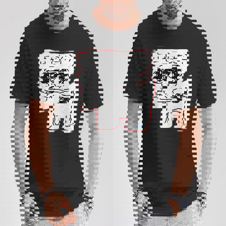 可愛い 癒される ジャックラッセルテリア 手書き ゆるい おもしろ 面白い 笑える 犬 日本語 個性的な けせらせら Tシャツ 面白い贈り物