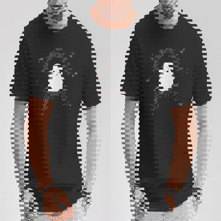 可愛いお顔 Tシャツ 面白い贈り物