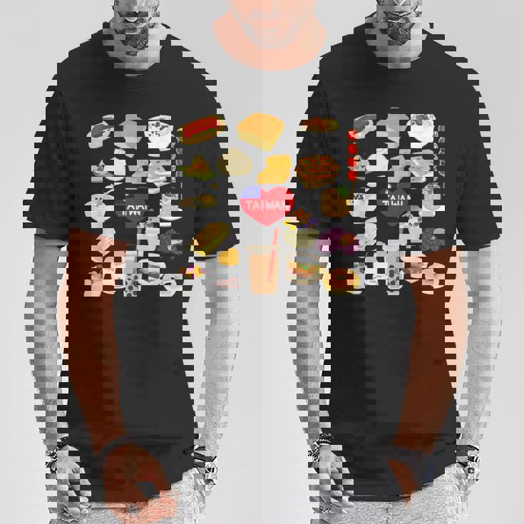 台湾の味 グルメ 国旗 ローカルフード Tシャツ 面白い贈り物