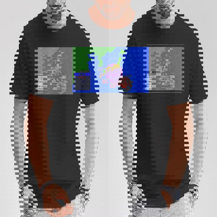 台風情報デザイン Tシャツ 面白い贈り物