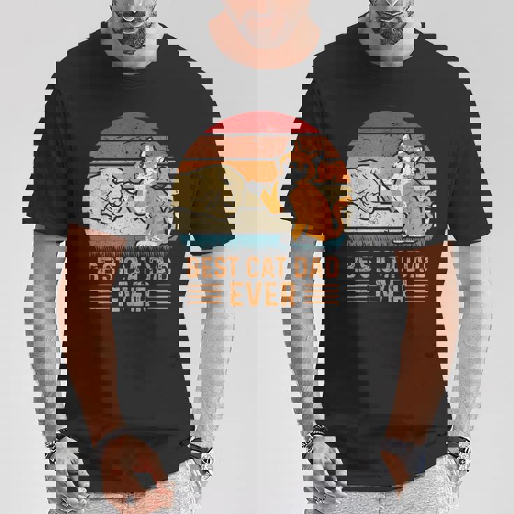 史上最高の猫のお父さん Tシャツ 面白い贈り物