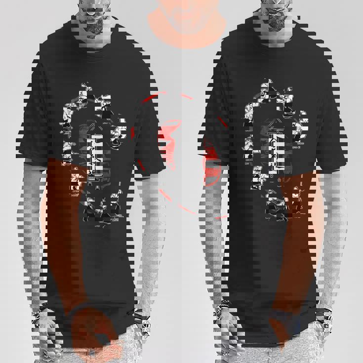 合気道道道場 合気道トレーニング Tシャツ 面白い贈り物