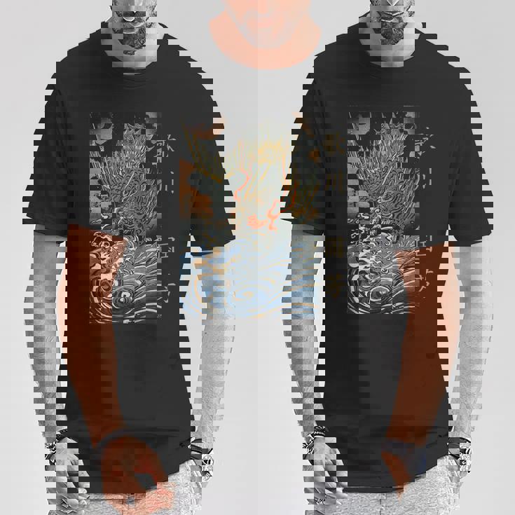和龍 波 歌川国吉 浮世絵 伝統 Tシャツ 面白い贈り物
