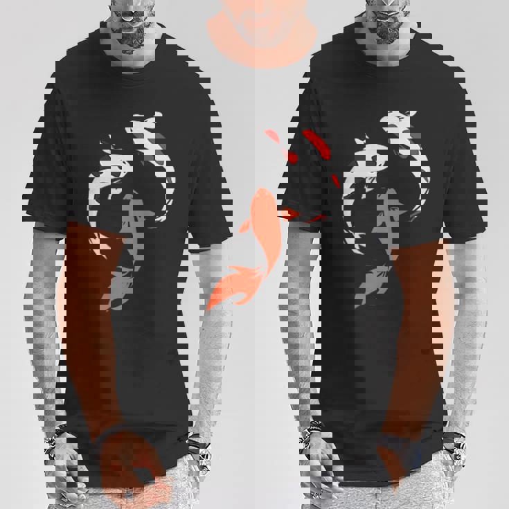 国産鯉 庭 池 魚 Tシャツ 面白い贈り物