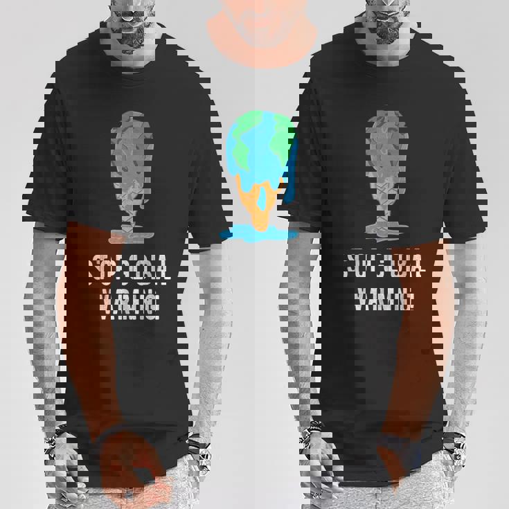 地球温暖化を止める アースデイ 地球 気候保護 地球温暖化 Tシャツ 面白い贈り物