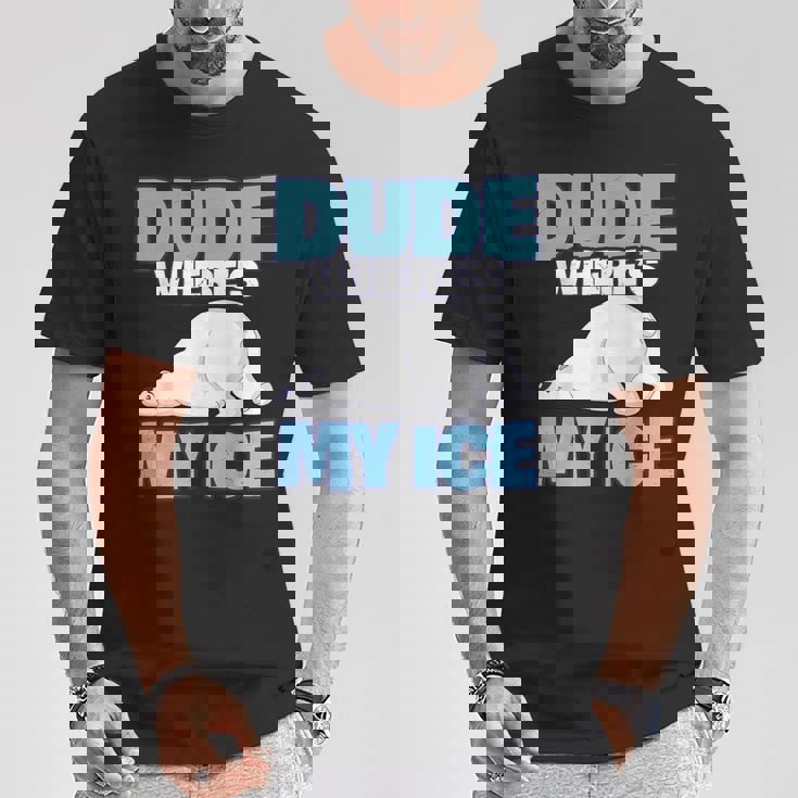 地球温暖化対策 シロクマ Tシャツ 面白い贈り物