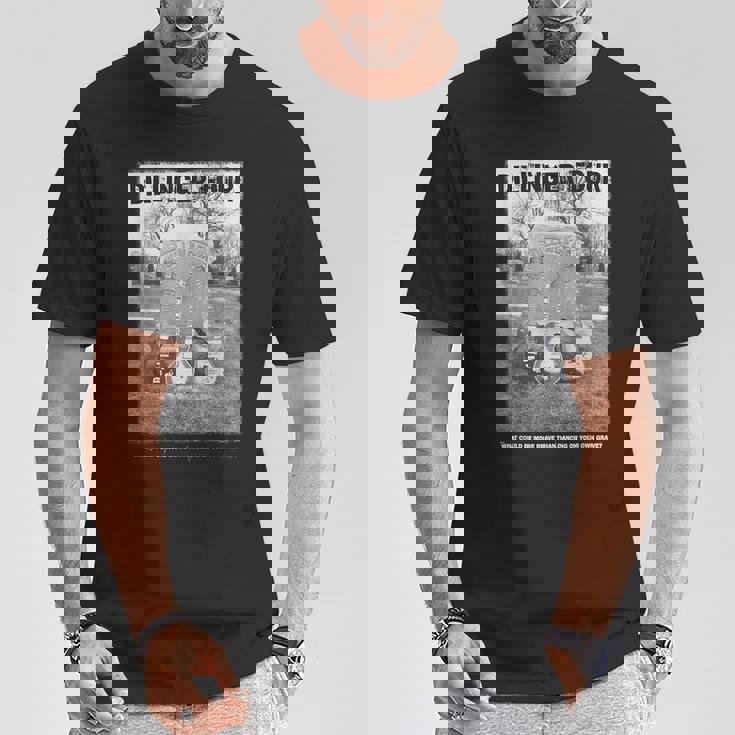 墓石のデザイン。 Tシャツ 面白い贈り物