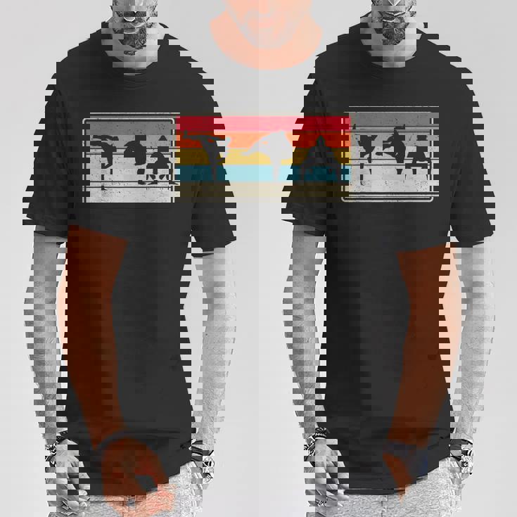 大相撲力士ポーズ相撲扇子 Tシャツ 面白い贈り物