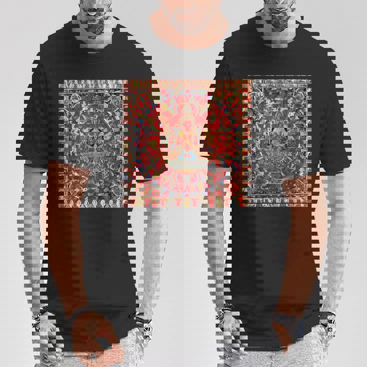 太陽神スーリヤ チベット仏教 タンカ 曼荼羅 仏教 Tシャツ 面白い贈り物