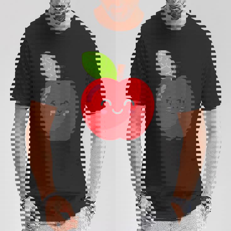 子供、女性、男性向けのミニマルな甘いリンゴ Tシャツ 面白い贈り物