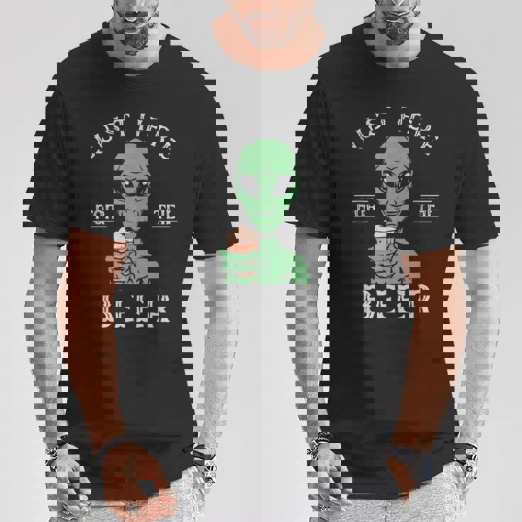 宇宙人とビール愛好家 地球外生物パーティーコスチューム Tシャツ 面白い贈り物