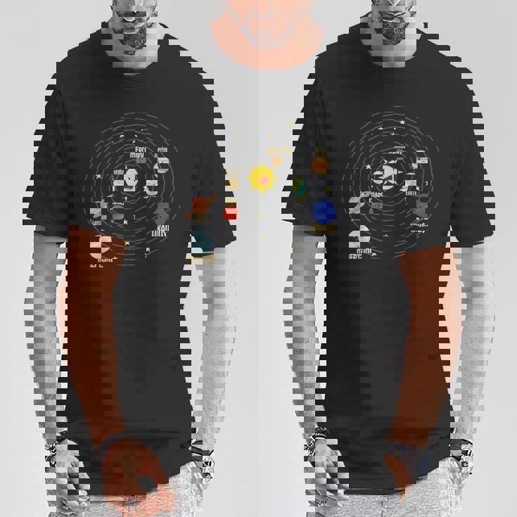 宇宙飛行士 宇宙 惑星 太陽系 Tシャツ 面白い贈り物