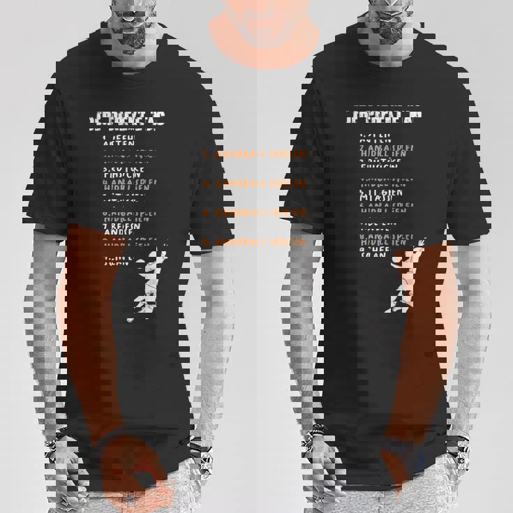 完璧なデイハンドボール、ハンドボールプレーヤー、ハンドボール Tシャツ 面白い贈り物