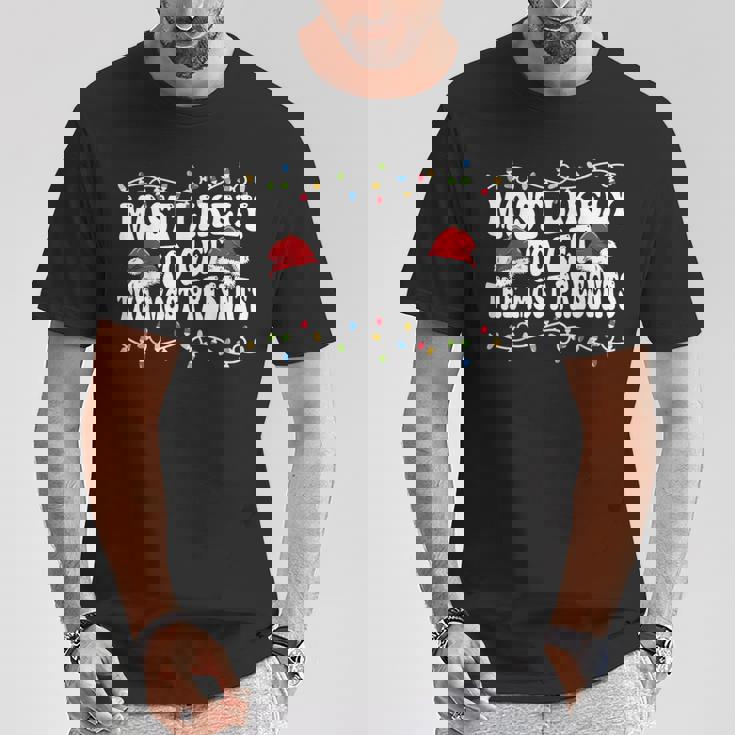 家族のクリスマスにマッチするプレゼントを最も多く手に入れる可能性が最も高いです。 Tシャツ 面白い贈り物