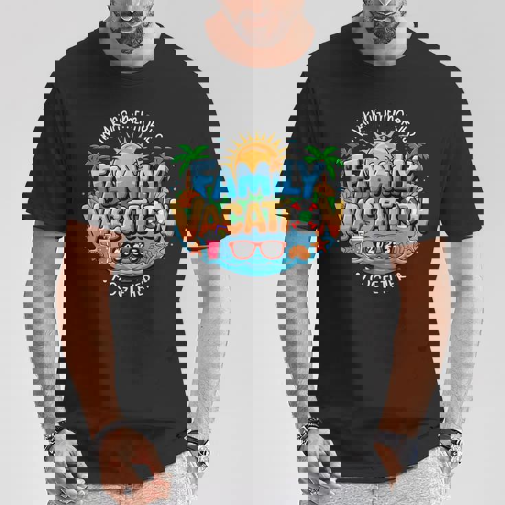 家族旅行2025 一緒に思い出を作る 夏 Tシャツ 面白い贈り物