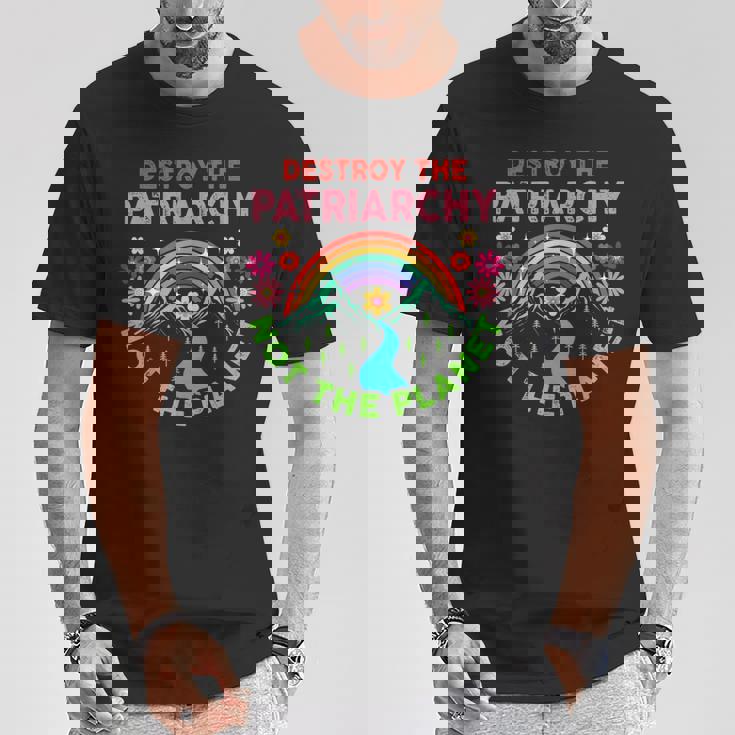 家父長制を破壊するのは地球ではない フェミニストへの贈り物 フェミニズム Tシャツ 面白い贈り物