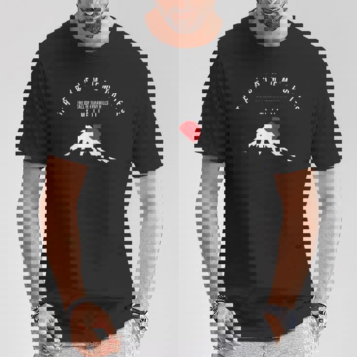 富士山 美しい 日本の山 おしゃれ 朝日 日の出 想い出 お土産 Tシャツ 面白い贈り物