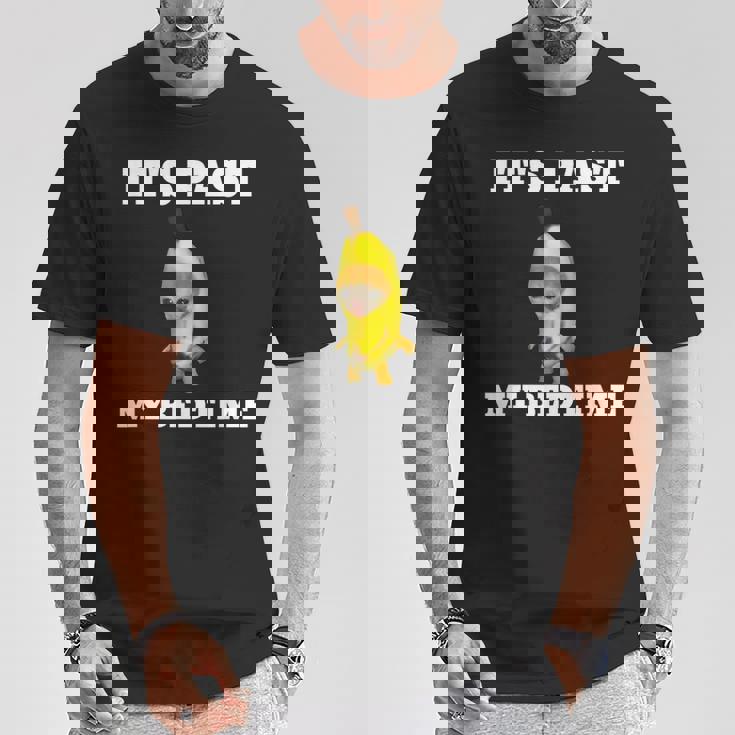 寝る時間が過ぎた面白い猫のミーム Tシャツ 面白い贈り物