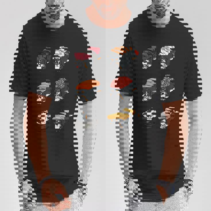 寿司バーニーズマウンテンドッグ Tシャツ 面白い贈り物