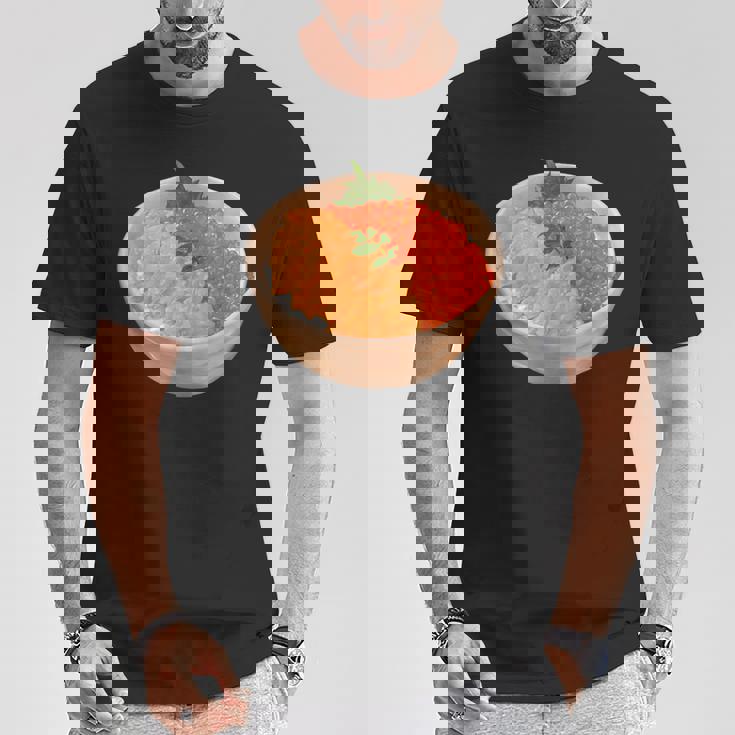 寿司ユニ いくらどんぶり 丼 和食 Tシャツ 面白い贈り物